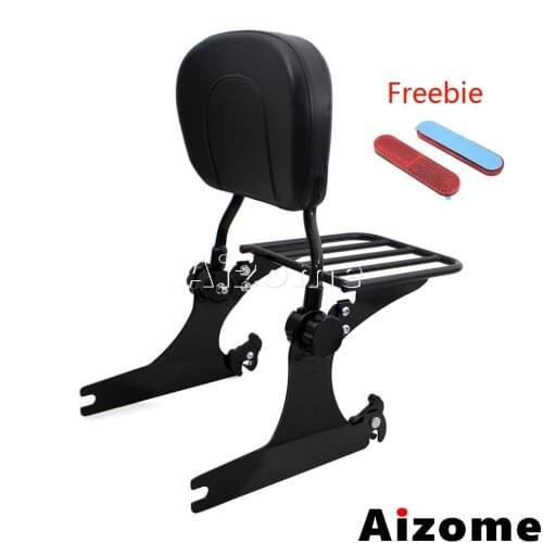 Motorcycle Detachable Backrest Sissy Bar Luggage Rack For Harley Dyna Fat Bob Wide Glide CVO FXDFSE FXDWG 2010-Up 2017 2018