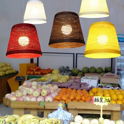 Modern bambo pendant lights vine lamp Asia Restaurant Hotel pendant lamp for living room hanging kitchen lamp