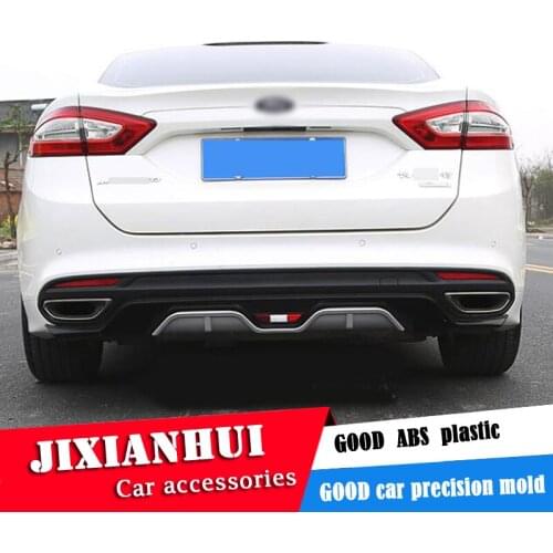 For Ford Mondeo Body kit spoiler 2013-2018 For Mondeo 4C ABS Rear lip rear spoiler front Bumper Diffuser Bumpers Protector
