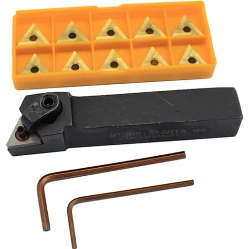 1PCS MTJNR1616H16 +10PCS TNMG160404 R UE6020 carbide insert for CNC Lathe Turnning cutter holder turning tools holder