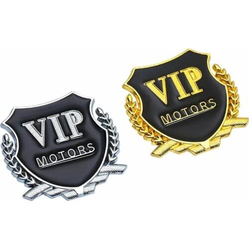 2pcs Car Sticker MOTORS Emblem Badge VIP Decal For Chevrolet Cruze TRAX Aveo Lova Sail EPICA Captiva Volt Camaro Cobalt