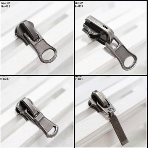 5 pcs 5# mix zipper repair kits zipper pull Metal zipper slider,zipper head,Garment,bag and suitcase accessories,clothes,12