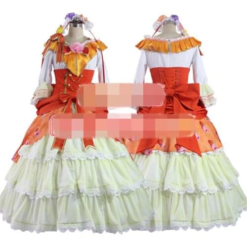Anime Cosplay Costume Lovelive Ball Dress Kousaka Honoka Dance Awaken Gorgeous Formal Dress A