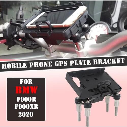 Motorcycle Stand Holder Phone Navigation GPS Plate Bracket USB Phone Charging 12MM For BMW F900R F900XR F 900 R XR 2020 900F