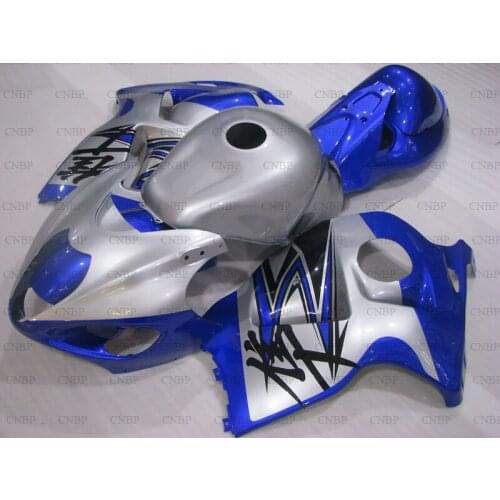 For Suzuki GSXR1300 1997 - 2007 Plastic Fairings GSXR 1300 2000 Fairings GSXR 1300 2005 Silver Blue Motorcycle Fairing