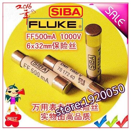 F17B F18B FlukeF15B million with table 500mA FF500mA fuse