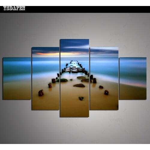 HD print olieverf Film modulaire foto Scenery poster kind room decor woondecoratie 5 stks canvas art z474