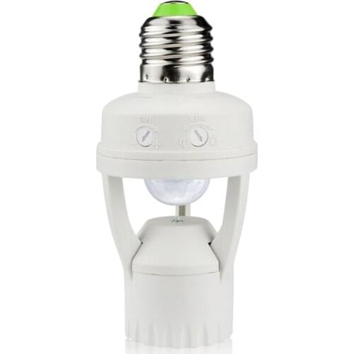 360 degree Sensitive Infrared Induction Detector PIR Motion Sensor Smart Led Light Switch For E27 Led Bulb Sensor Lamp Holder