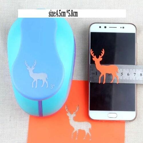 3" wapiti Handmade Crafts and Scrapbooking Tool Paper Punch For Photo Gallery DIY Gift Card Punches Embossing device elk puncher