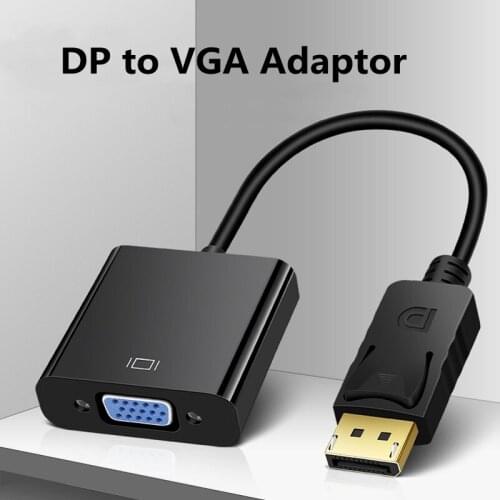 MEUYAG DisplayPort Display Port DP to VGA Adapter Cable Male to Female Converter for PC Computer Laptop HDTV Monitor Projector