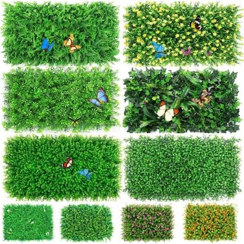 40x60cm Grass Mat Green Artificial Plants Lawns Landscape Carpet for Home Garden Wall Decoration Fake Grass Wedding Party Supply
