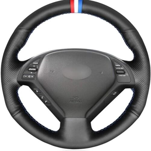 For Infiniti G37 G35 EX35 EX25 EX37 Q60 QX50 Q40 IPL G DIY custom leather special car interior steering wheel cover