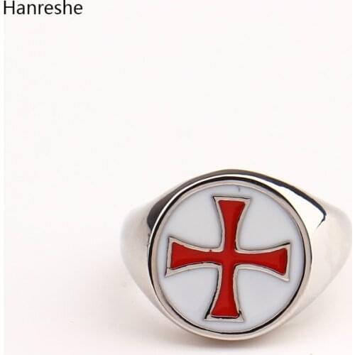 The Assassins Video Game Ring Templar Cross Symbol Snake Cosplay Game Jewelry Silver Color Ring For Men