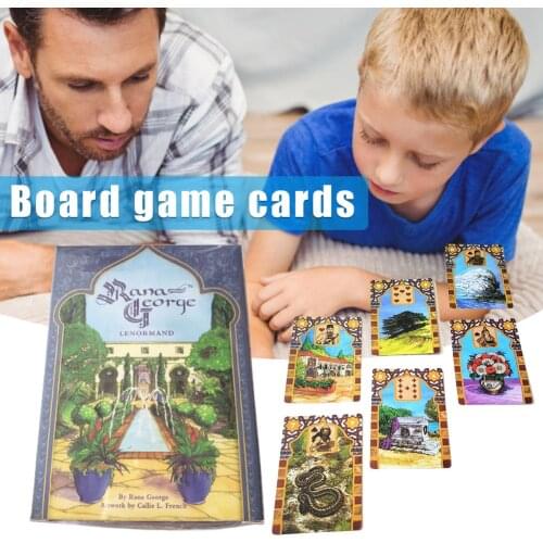 Newly English Oracle Card Rana George Lenormand Interesting Table Games for Parties Camping Gathering