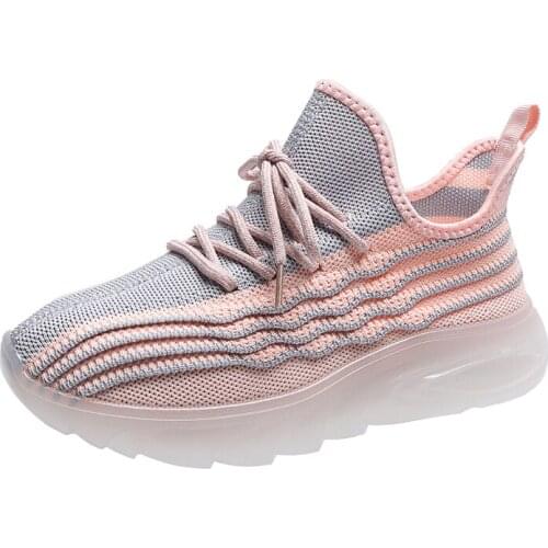 2021 new spring and autumn casual sports shoes fashion breathable female flat bottom non-slip wear-resistant lace-up shoes