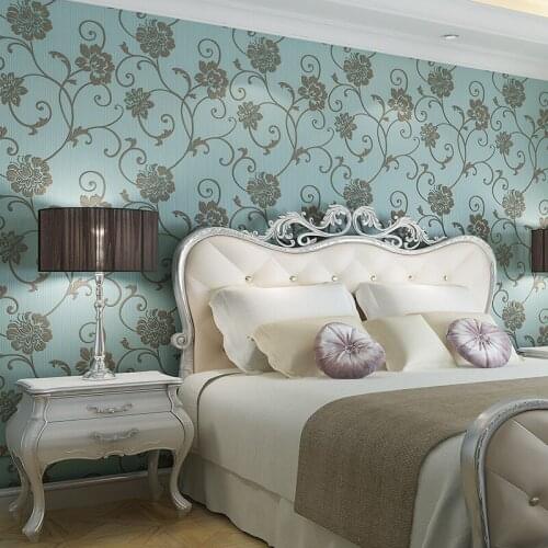 Beibehang papel de parede Warm embossed nonwovens wallpaper 3D stereo TV backdrop pastoral Vines Flowers bedroom wallpaper roll