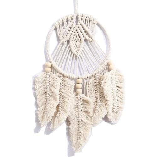 Handmade Woven Cotton Wind Chimes Dream Catchers Bohemian Dreamcatchers Wall Hanging Home Decoration Ornament Craft Gift