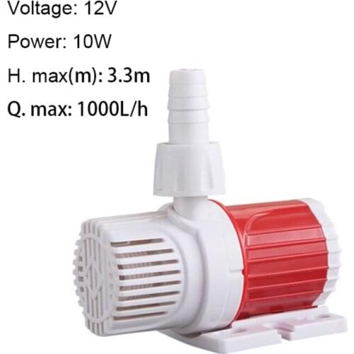New 12V Ultra-Quiet Submersible Aquarium Water Pump Water Fountain Pump Filter Fish Pond Tank Fountain Carry Around Water Pump
