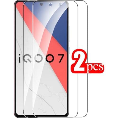 Safety protective glass for vivo iqoo7 case for vivo iqoo7 vyvo iqoo7 full coverage tempered glass 2pcs