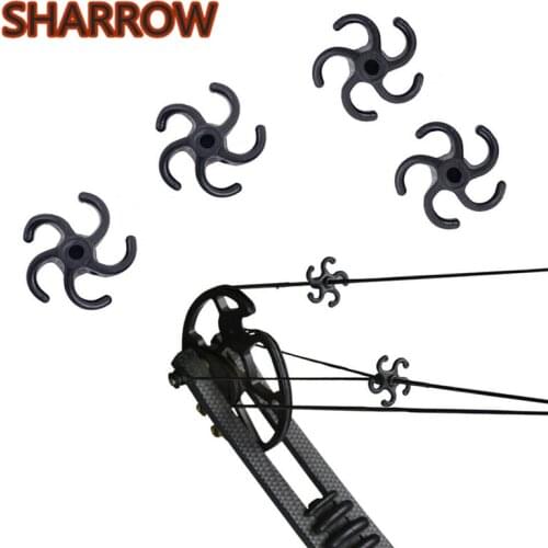 12Pcs Archery Bow String Stabilizer Silencer Dampener Reduce Noice Compound BowString For Outdoor Shooting Training Accessories