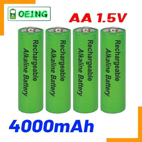 2021 NEW label 4000 MAH AA 1.5 V rechargeable battery. New alkaline rechargeable battery, drum free for Luz MP3 emitting diode