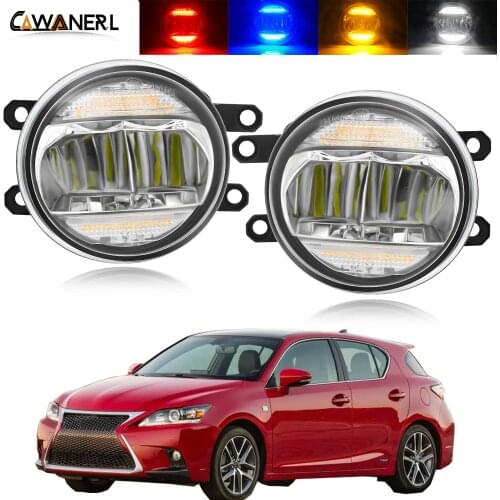 2in1 LED Fog Light + Daytime Running Light For Lexus CT200h 2011 2012 2013 2014 Car Fog Light Assembly DRL 30W 8000LM H11 12V