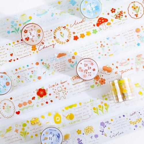 6PCS/LOT garden Life series stationery tape DIY sticker decorative PET tape