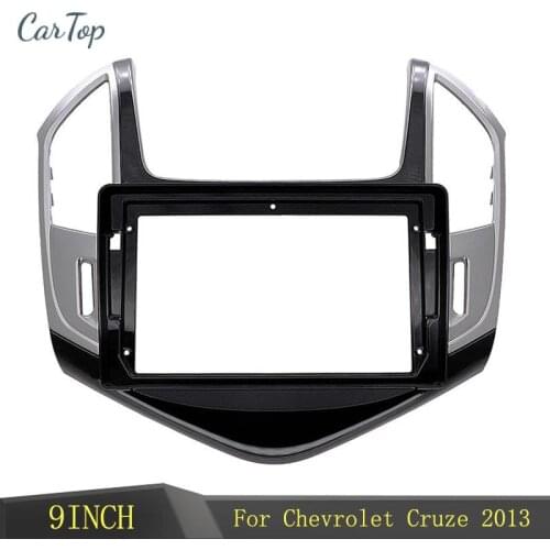9 Inch Inch Radio Fascia Stereo GPS DVD Player Install Surround Trim Panel Kit Frame Bezel For Chevrolet Cruze 2013