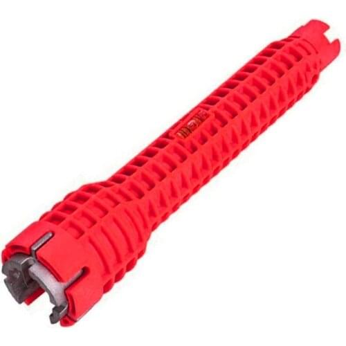 Anti-Slip Sink Installer Wrench Double Head Handle Faucet Wrench Tool Bath Kitchen Install Tap Spanner Installer Tools 1 Pcs