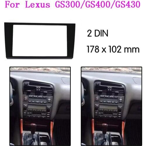Car Radio Fascia multimedia Frame Kit For Lexus GS300 GS400 GS430 1998-2003 Facia Panel Trim Dash CD Audio Bezel dash Mount Kit