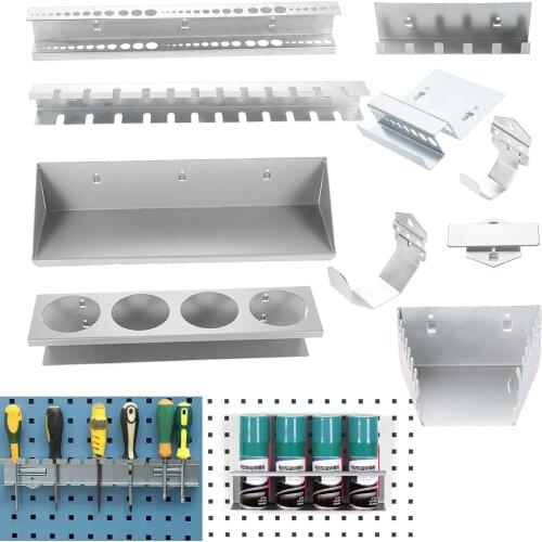 Tools Holder Hanging Rack Hardware Parts Storage Shelf Wall-Mounted Hook Wrench/Drill/Pole/Screwdriver/Socket Organizer Workshop