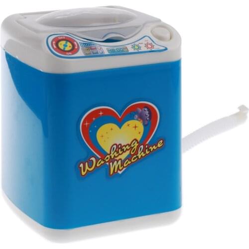 Kids Children Mini Home Appliance Toys with Light and Sound - Blue Washing Machine
