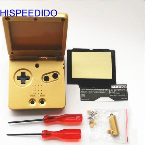 HISPEEDIDO 10pcs/lot Full Housing Cover Repairt Parts for Nintendo GBA SP Case for Gameboy Advance SP Shell Screwdriver