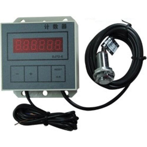 Hugwit 6 Digit Counters Lathe Counter CZ72-8 Punch Counter with Magnetic Switch Hall Switch Sensor Magnet Count DJ72-6-1