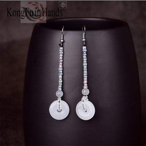 Kongfu In Hands Dangle Earrings