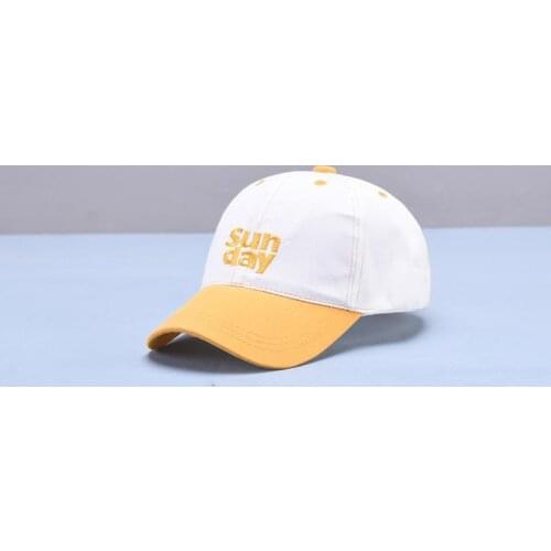 LDSLYJR new style letter sunday embroidery cotton Casquette Baseball Cap Adjustable Snapback Hats for child boy and girl 08