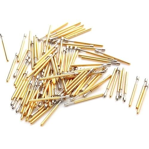 Hot Sales 100PCS/Pack of P160 Series Brass Spring Test Probe with Nickel Plated Needle Diameter Electronic Spring Test Probe