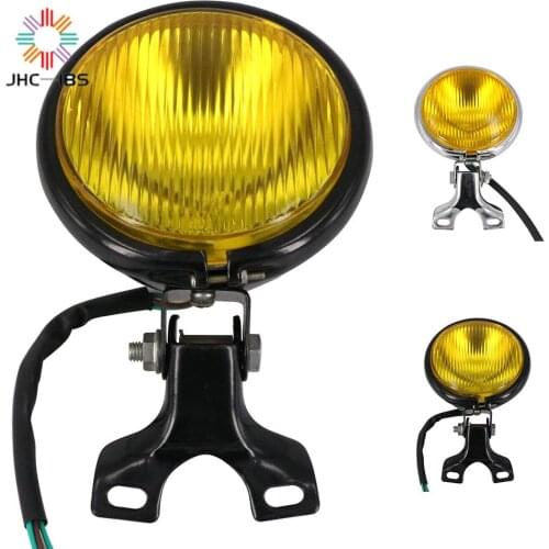 Motorcycle 12V Retro Spot Fog Headlight HeadLamp Light For Harley Yamaha Kawasaki Honda Suzuki Off-road Electric Vehicle