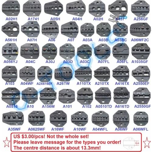 Crimping die set for LS LY AN AP S crimping tools cable pliers wire clamp multi replaceable crimp jaws (US $3/pcs)
