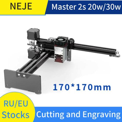 New NEJE Master 2S 30W Powerful Laser Engraving Machine Engraver Cutter 2 In 1 Adjustable Variable Focus Lens and Fixed Focal La