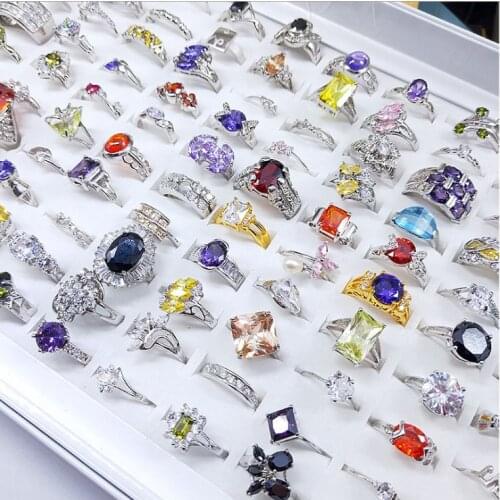 New Trendy Crystal Engagement Claws Design Hot Sale Rings For Women Silver Gold Zircon Cubic elegant rings Female Wedding jewerl