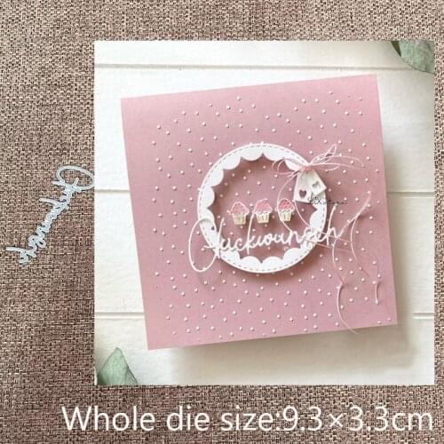 New Design Craft Metal stencil mold Cutting Dies German congratulation scrapbook die cuts Album Paper Card Craft Embossing