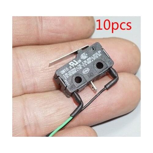 10pcs Gold-plated contact micro switch travel switch normally open normally closed miniature 0.5A signal tact switch