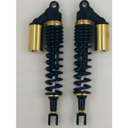 8mm spring 390mm motorcycle REAR AIR/NITROGEN CELL SHOCK ABSORBERS fork for Honda Yamaha suzuki kawasaki atv BLACK&GOLDEN