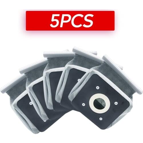 5PCS Vacuum Cleaner Cloth Dust Bag For Samsung Philips Electrolux LG Haier Vacuum Cleaner Reusable Washable Universal Bag