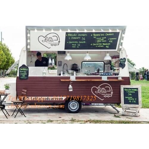Food trailer / street mobile food cart / China factory mobile food truck