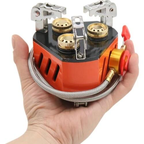 ELYON Outdoor Gas Burner Camping Stove 11000W 3-Core Split Explosion-proof Furnace Mini Stoves For Camping Hiking Cooking Picnic