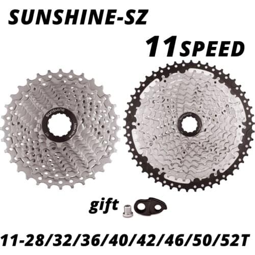SUNSHINE MTB bike 11 speed Bike Freewheel Cassette Flywheel 11S 28/32/36/40/42/46/50T/52T for SHIMANO SRAM bicycle part Road
