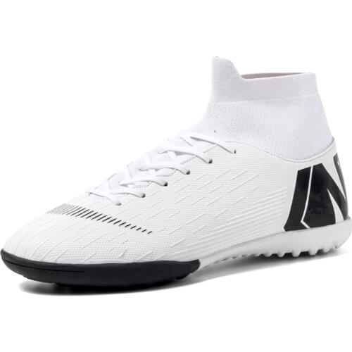 Hot Sale Mens Soccer Cleats High Ankle Football Shoes Long Spikes Outdoor Soccer Traing Boots For Men Women Soccer Shoes