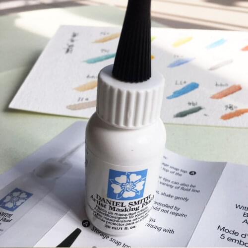 Daniel Smith Watercolor White Glue Covering Liquid 30ml Whitening Liquid Acuarelas Drawing Gum Supplement Blocking
